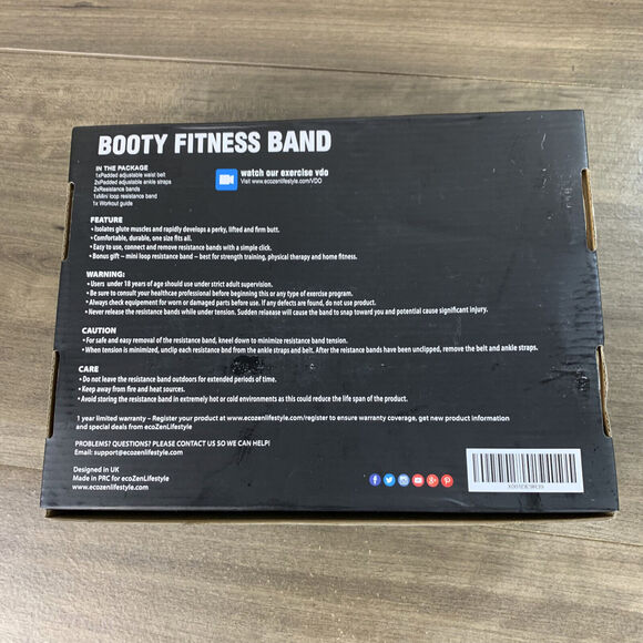 Booty Legs Resistant Bands With Adjustable Belt 3 Adaptable Levels Of Resistance - Picture 11 of 12